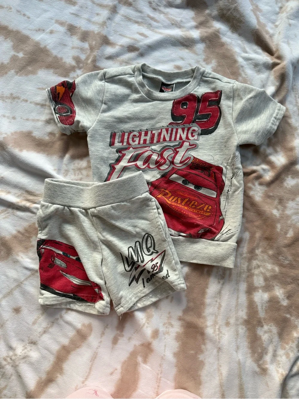 Disney Cars Lightning McQueen Tee & Shorts Set 4T